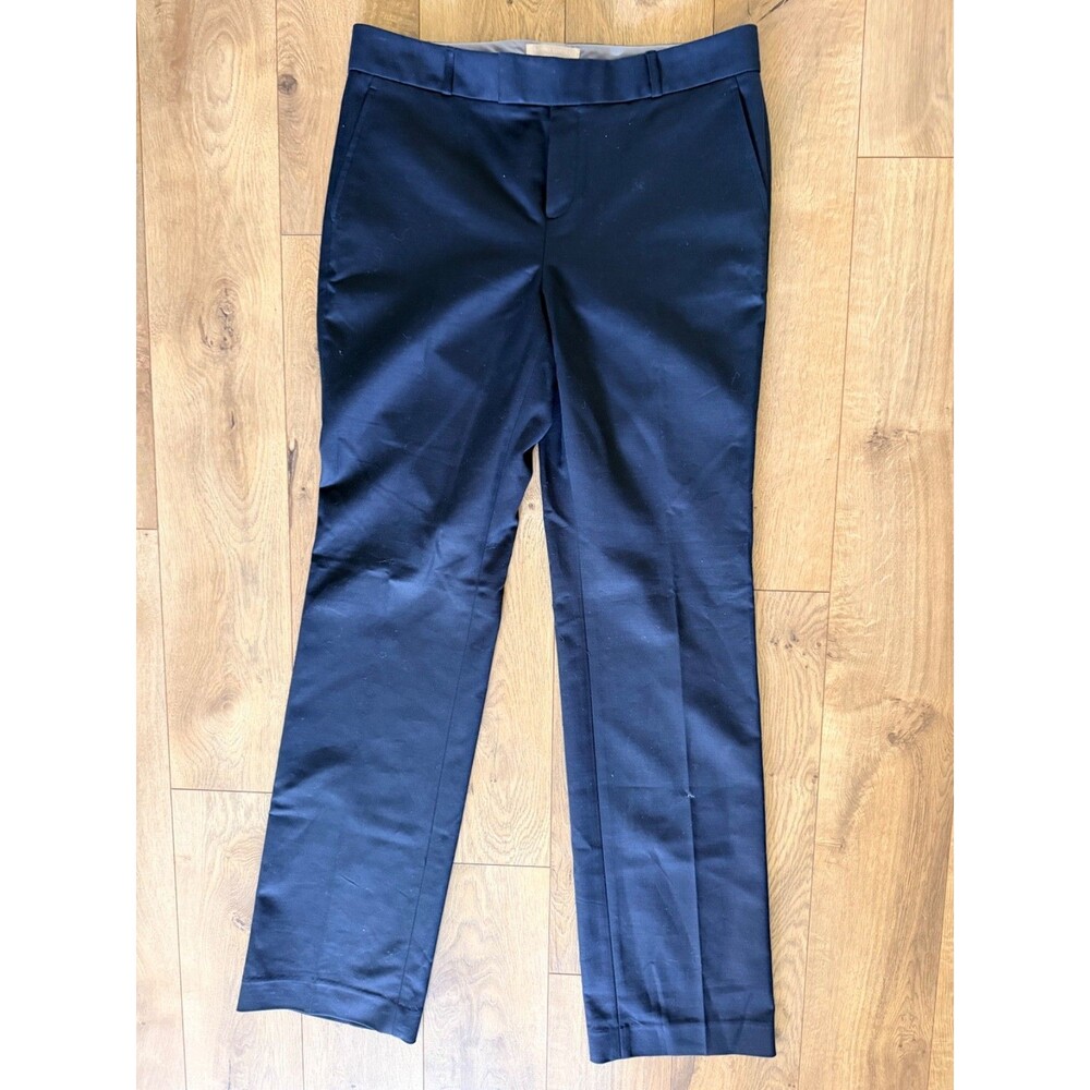 NWT Womens Banana Republic 10L Black Martin Fit Straight Leg Pants 36" Inseam